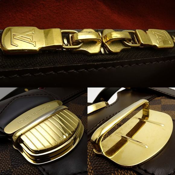 Louis Vuitton Damier Sistine PM Ebene Handbag Brown - Picture 7 of 8